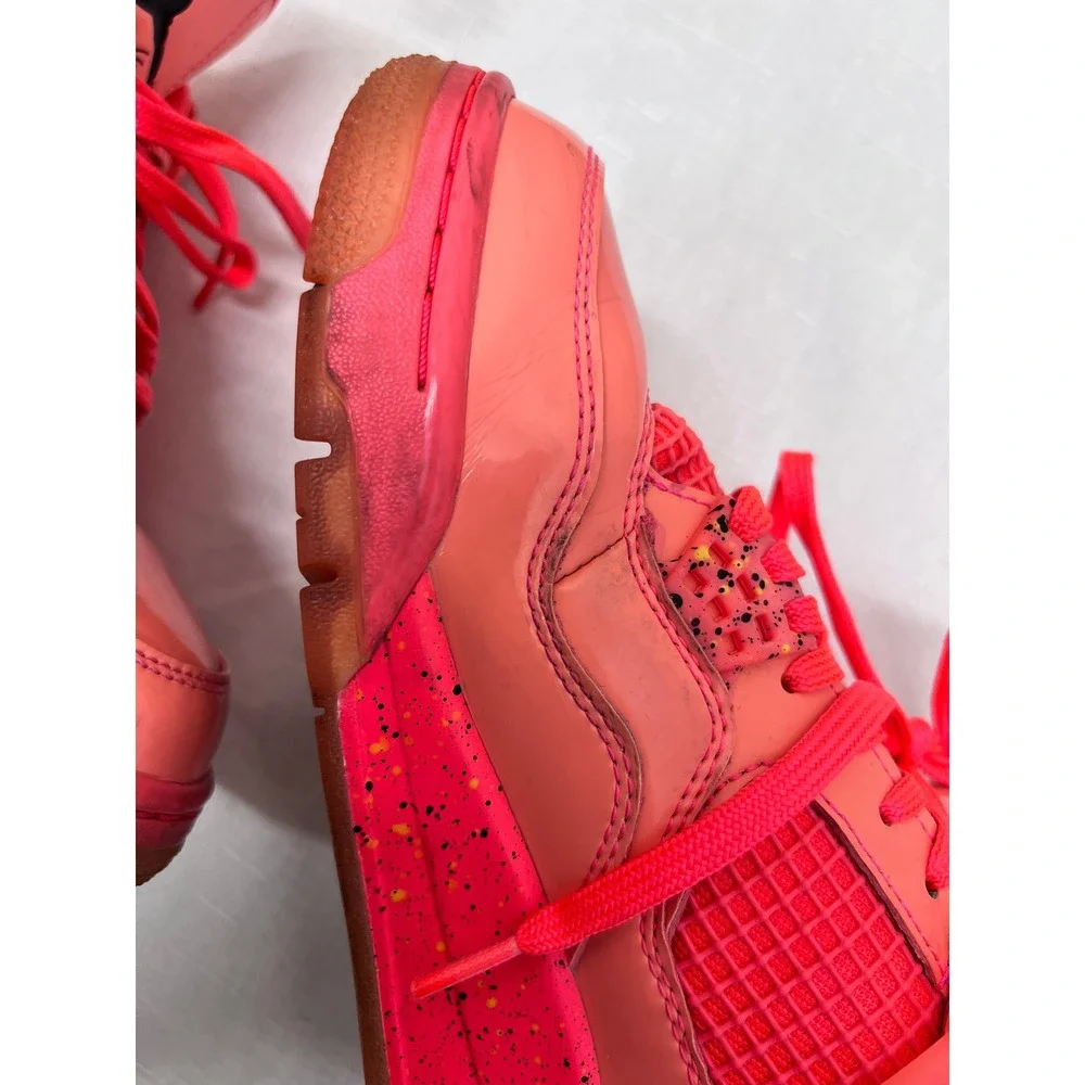 Nike Air Jordan 4 Retro NRG Hot Punch Womens 9 Pink Good AQ9128-600 Patent